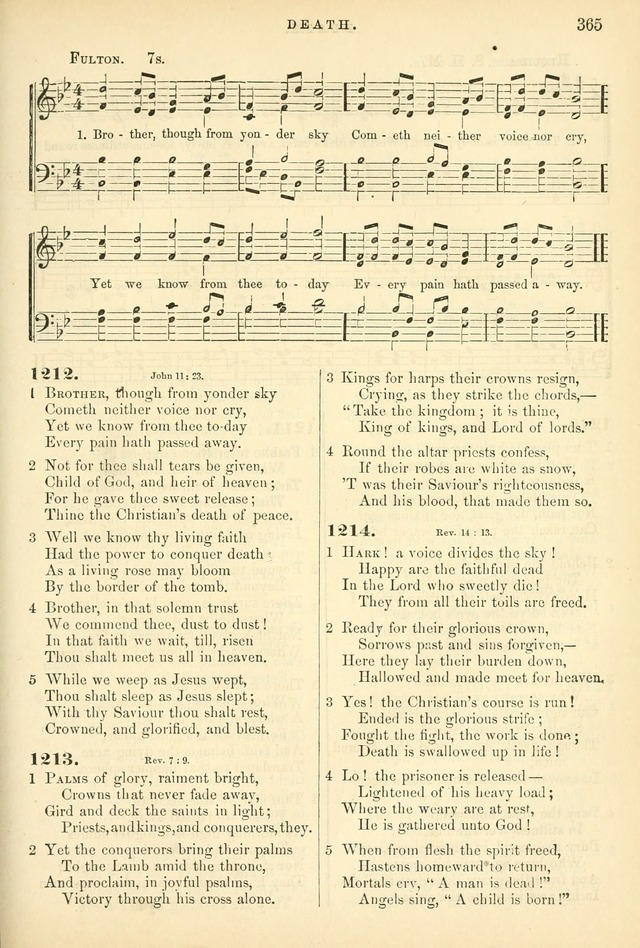 Songs for the Sanctuary, or Hymns and Tunes for Christian Worship page 365