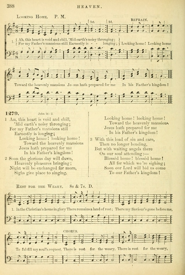 Songs for the Sanctuary, or Hymns and Tunes for Christian Worship page 388