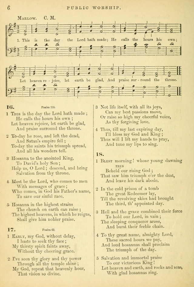 Songs for the Sanctuary, or Hymns and Tunes for Christian Worship page 6