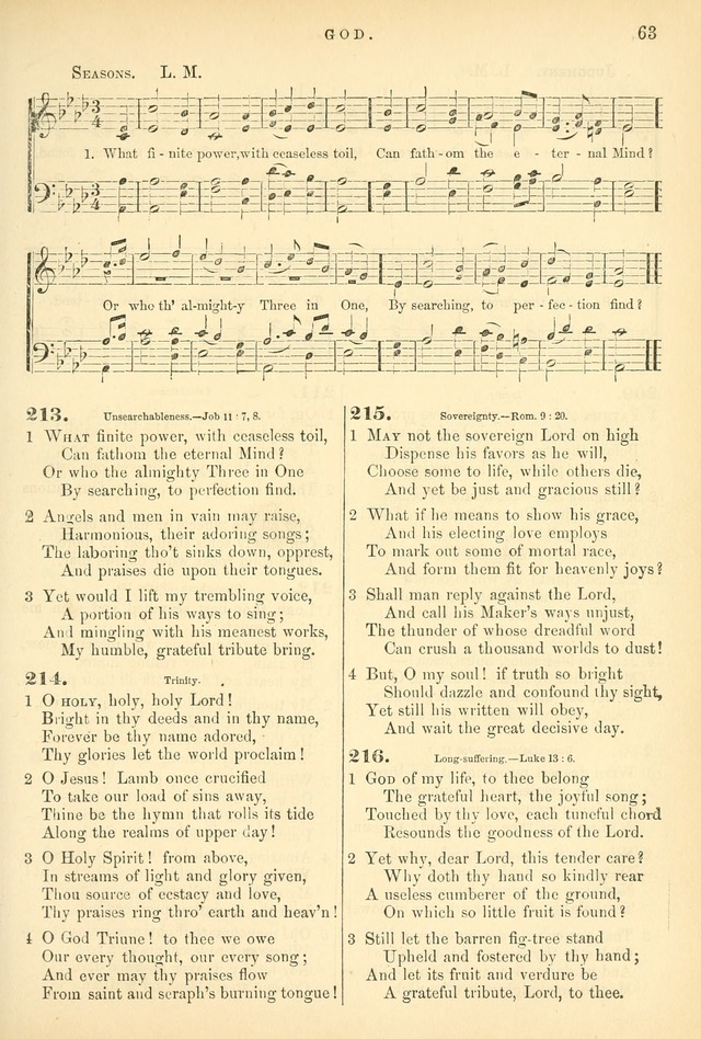 Songs for the Sanctuary, or Hymns and Tunes for Christian Worship page 63