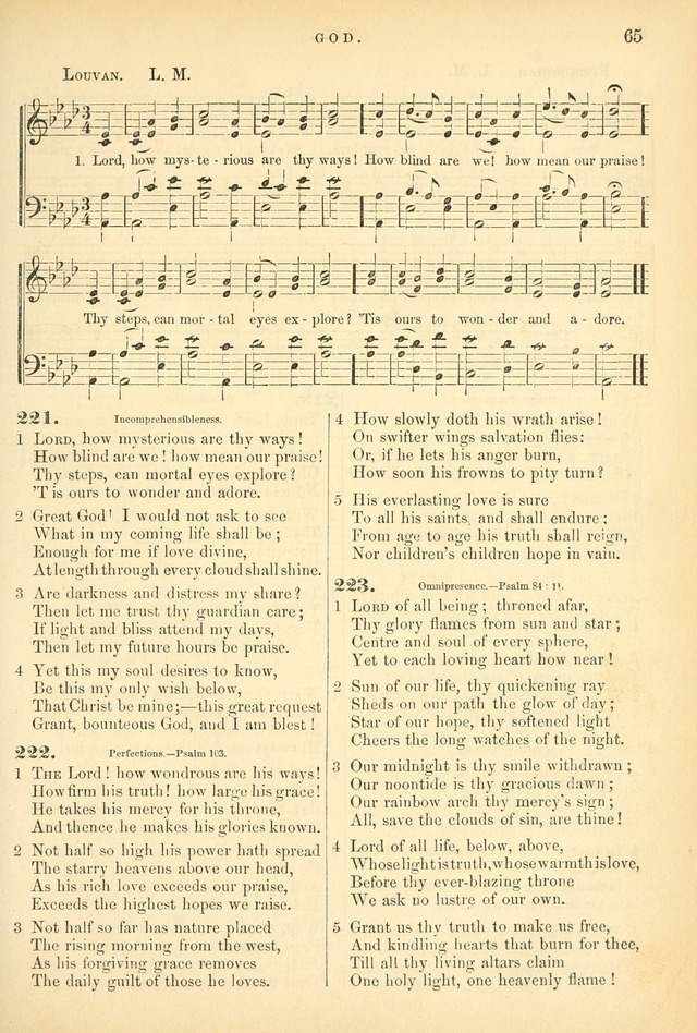 Songs for the Sanctuary, or Hymns and Tunes for Christian Worship page 65