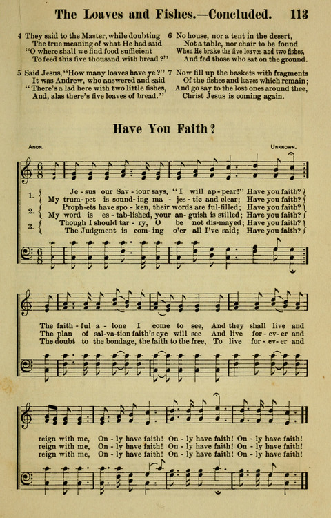 Songs for Service: in Church and Home page 113