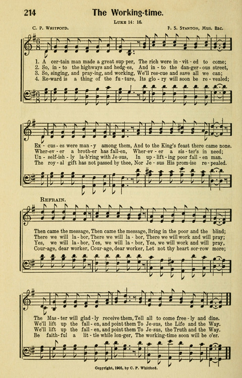 Songs for Service: in Church and Home page 216