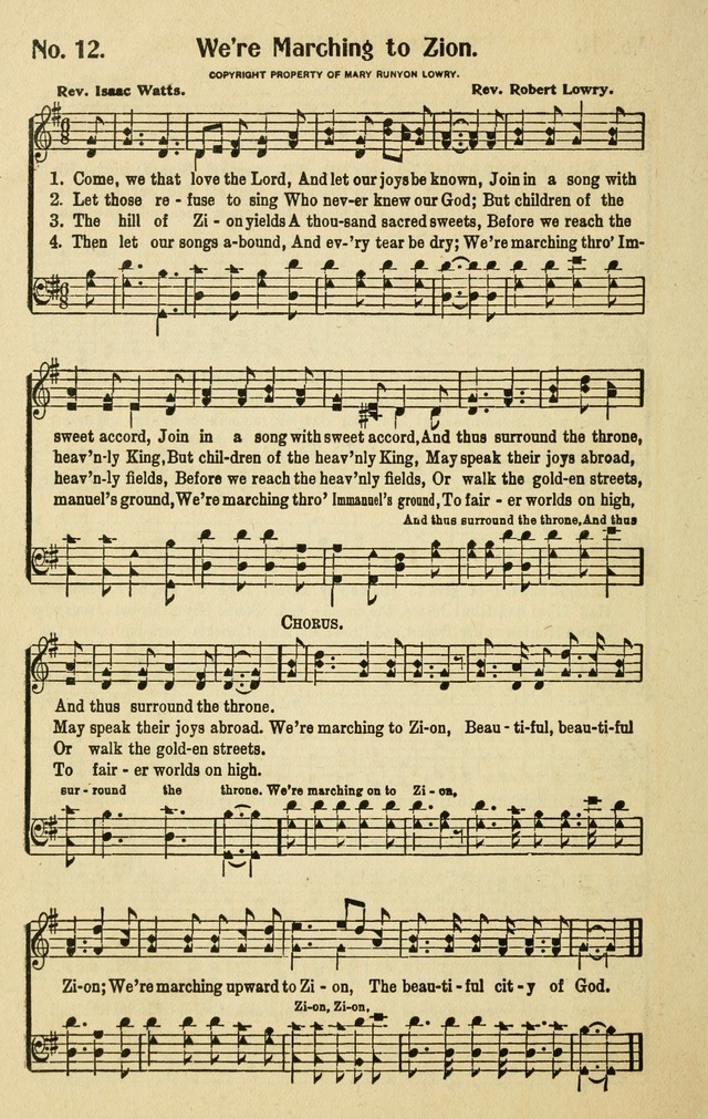 Songs for the Sunday School page 12