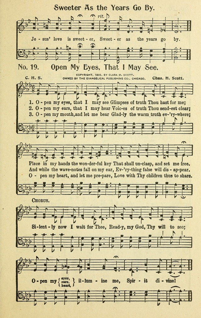 Songs for the Sunday School page 19