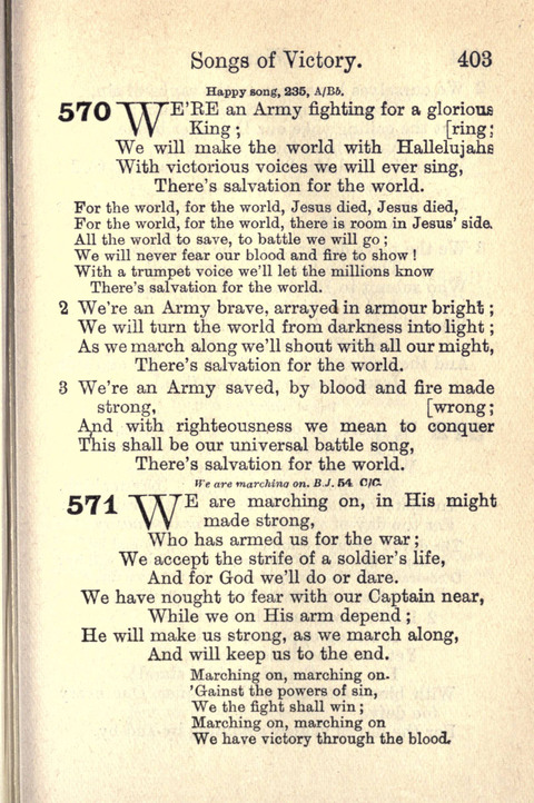 Salvation Army Songs page 403