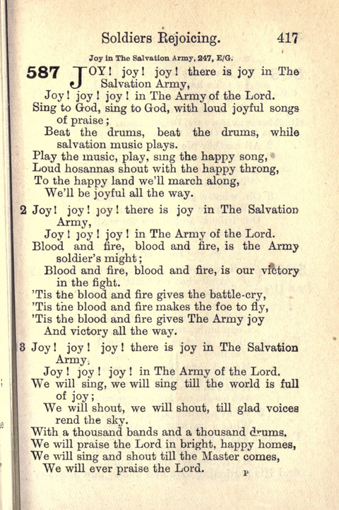 Salvation Army Songs page 417