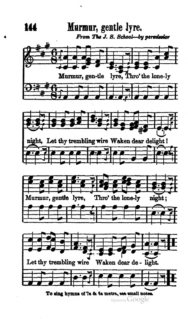 A Service Book: with a selection of tunes and hymns for Sabbath schools (6th ed.) page 144