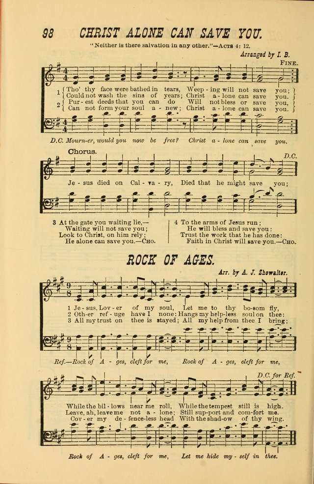 Sabbath Bells: for the Sunday-school and for prayer, praise, and gospel meetings page 100