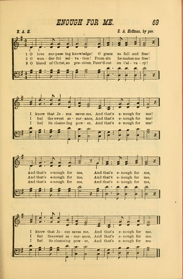 Sabbath Bells: for the Sunday-school and for prayer, praise, and gospel meetings page 71