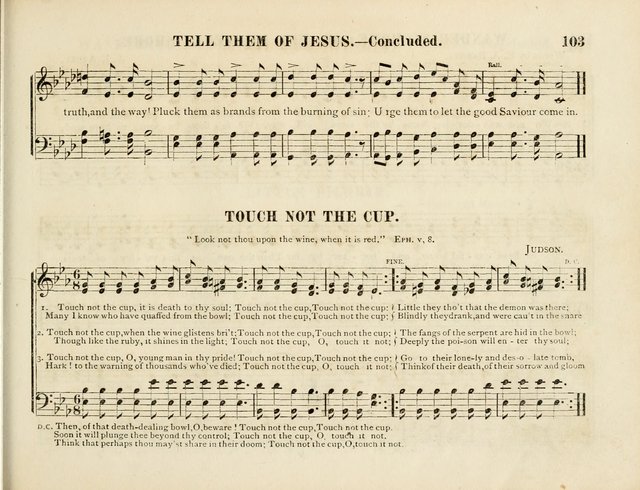 Songs of the Bible for the Sunday School page 103