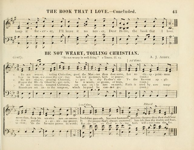 Songs of the Bible for the Sunday School page 43