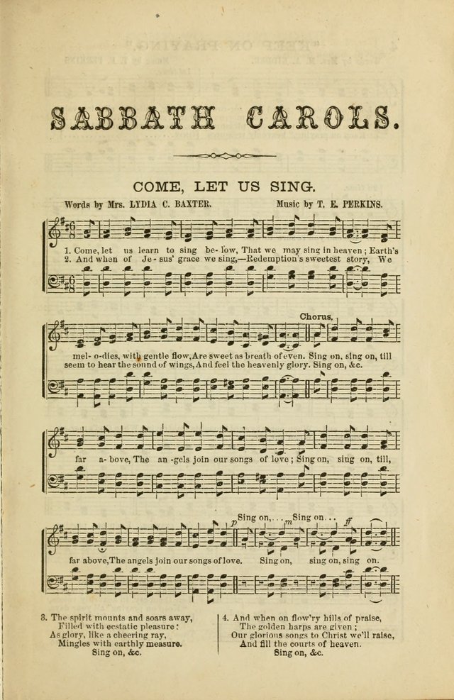 Sabbath Carols : A New Collection of Music and Hymns page 2