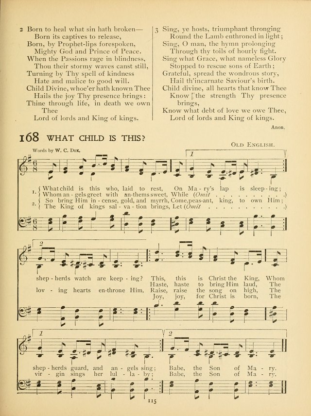 School and College Hymnal: a collection of hymns and of selections for responsive readings page 117