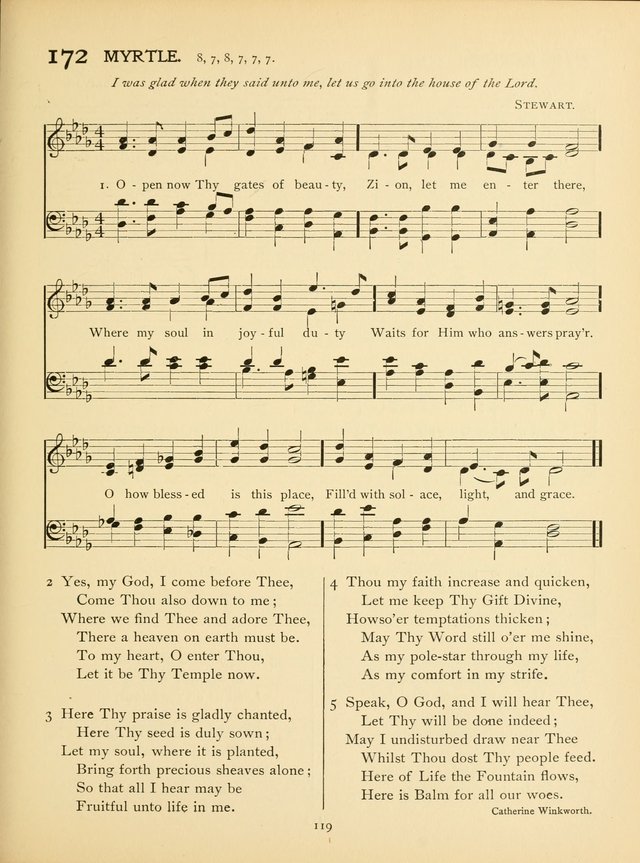 School and College Hymnal: a collection of hymns and of selections for responsive readings page 121