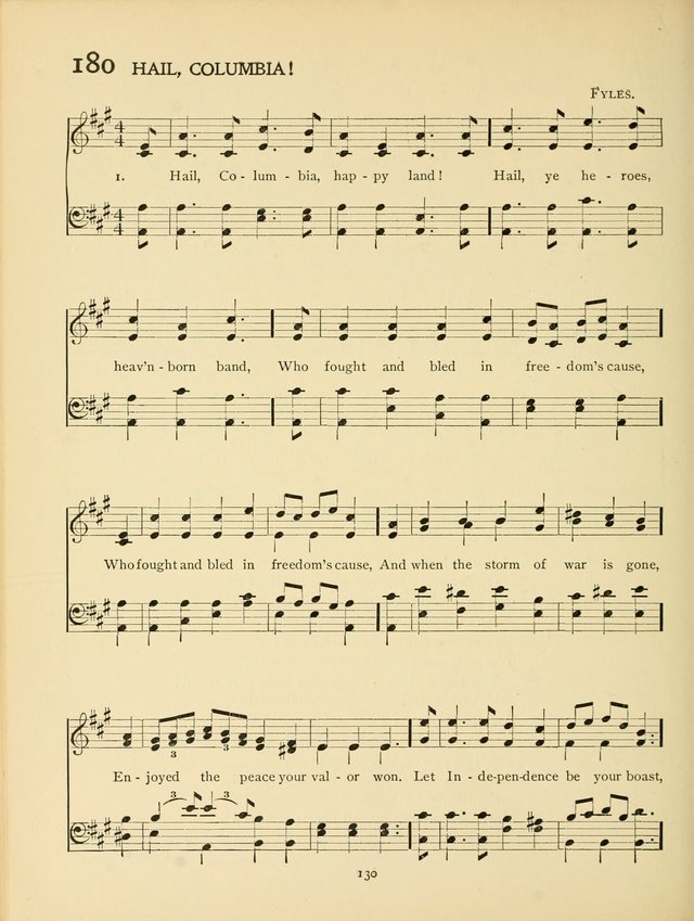 School and College Hymnal: a collection of hymns and of selections for responsive readings page 132