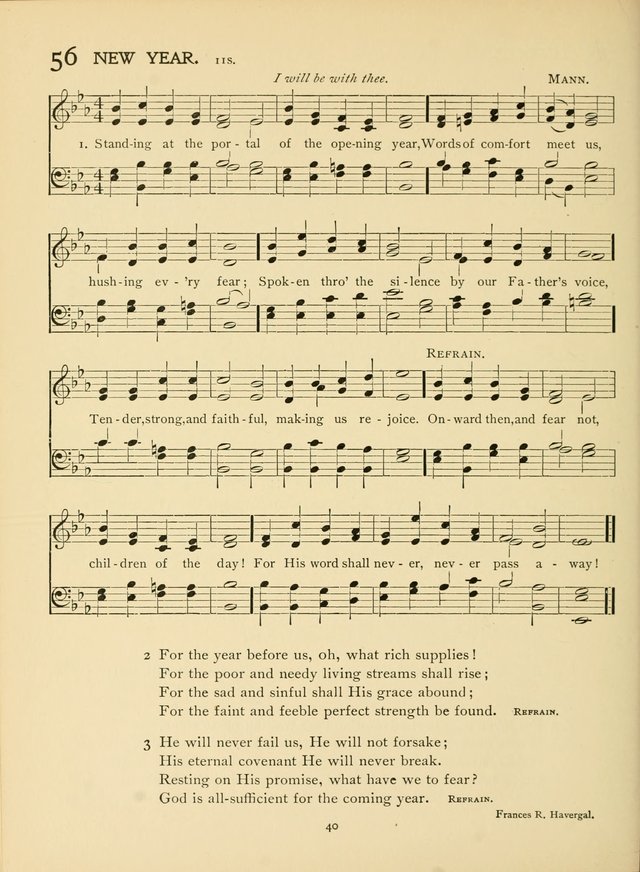 School and College Hymnal: a collection of hymns and of selections for responsive readings page 42