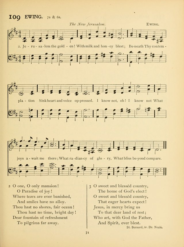 School and College Hymnal: a collection of hymns and of selections for responsive readings page 73