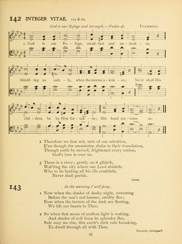 School and College Hymnal: a collection of hymns and of selections for responsive readings page 97