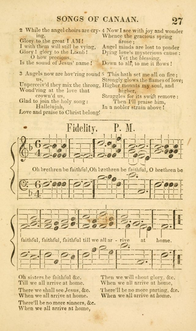 Songs of Canaan, or the Millennial Harmonist: a collection of hymns and tunes designed for social devotion page 32