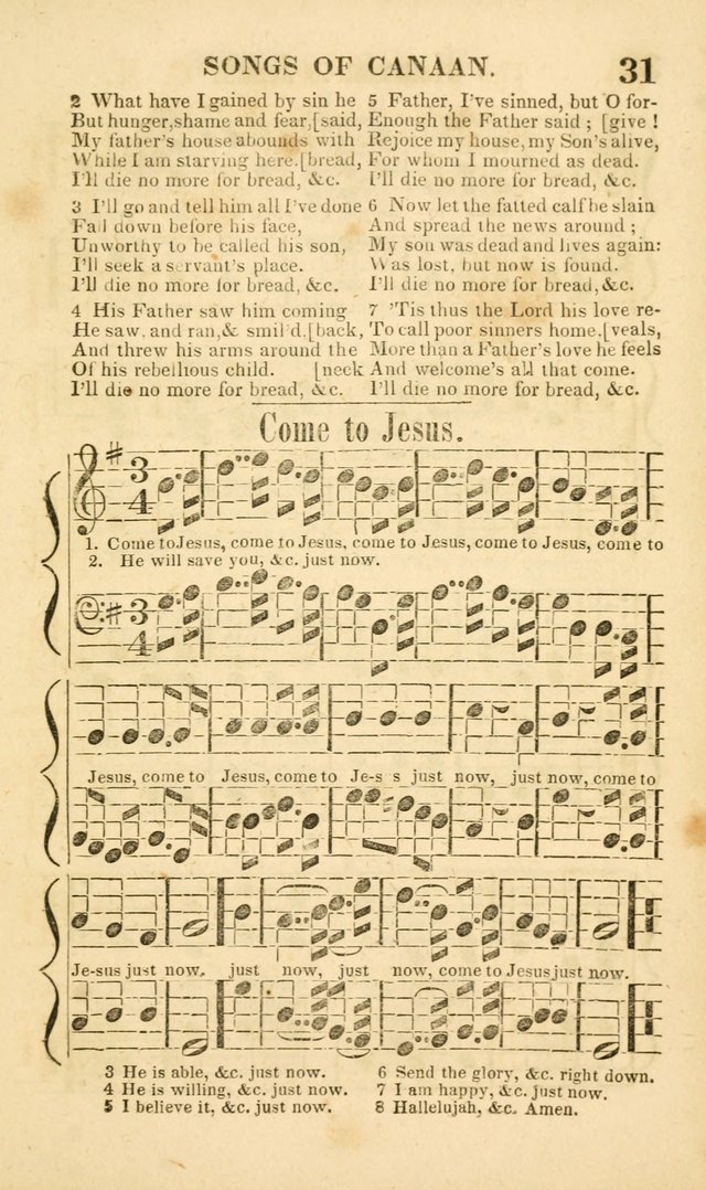 Songs of Canaan, or the Millennial Harmonist: a collection of hymns and tunes designed for social devotion page 36