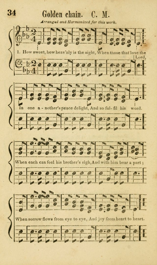Songs of Canaan, or the Millennial Harmonist: a collection of hymns and tunes designed for social devotion page 39