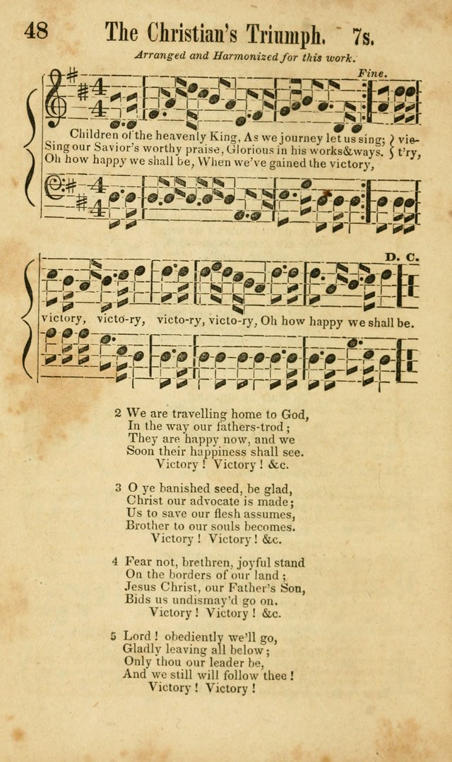 Songs of Canaan, or the Millennial Harmonist: a collection of hymns and tunes designed for social devotion page 53