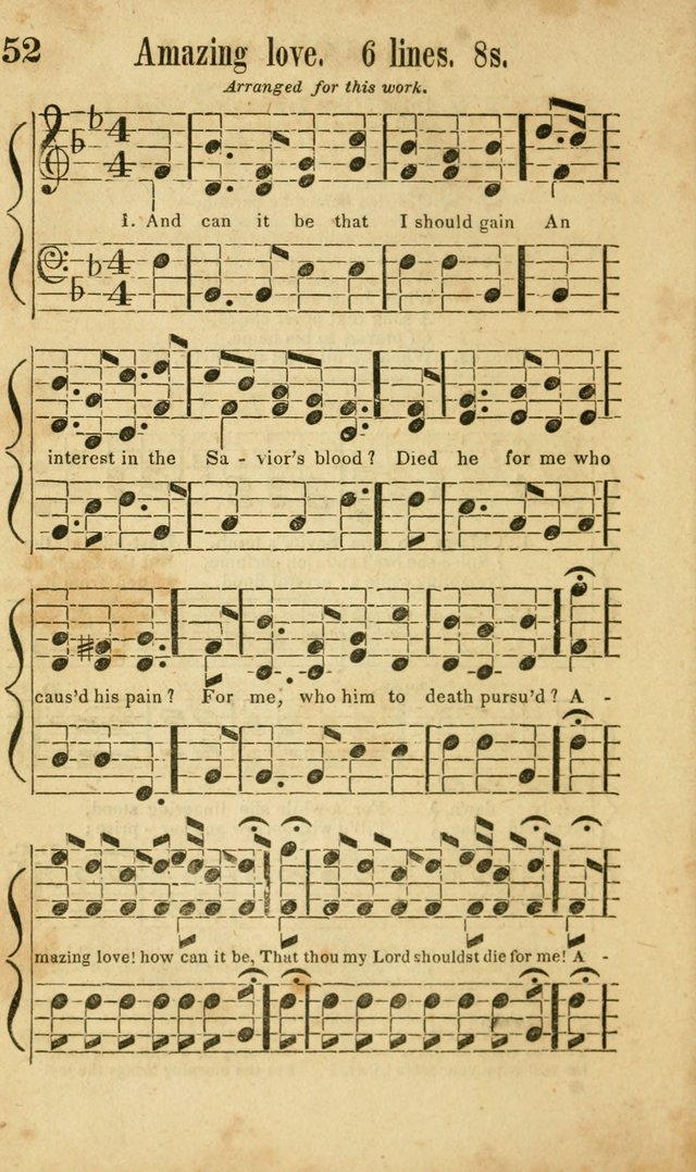 Songs of Canaan, or the Millennial Harmonist: a collection of hymns and tunes designed for social devotion page 57