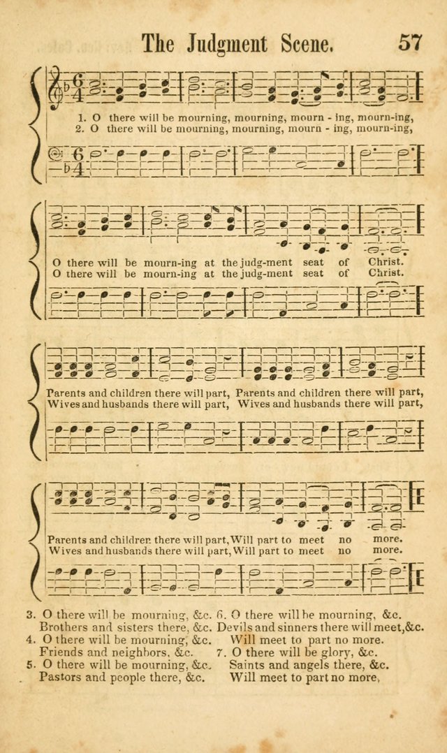 Songs of Canaan, or the Millennial Harmonist: a collection of hymns and tunes designed for social devotion page 62