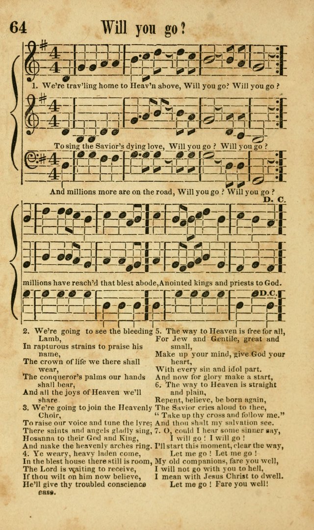 Songs of Canaan, or the Millennial Harmonist: a collection of hymns and tunes designed for social devotion page 69
