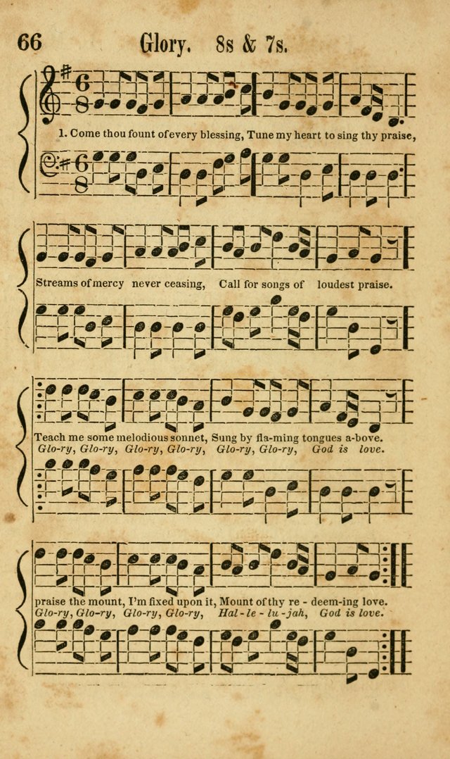 Songs of Canaan, or the Millennial Harmonist: a collection of hymns and tunes designed for social devotion page 71