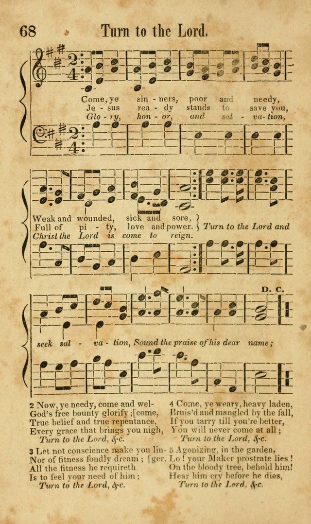 Songs of Canaan, or the Millennial Harmonist: a collection of hymns and tunes designed for social devotion page 73