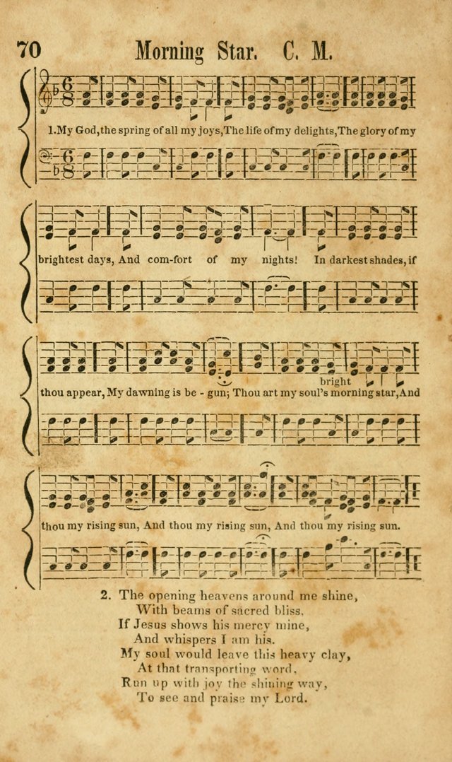Songs of Canaan, or the Millennial Harmonist: a collection of hymns and tunes designed for social devotion page 75