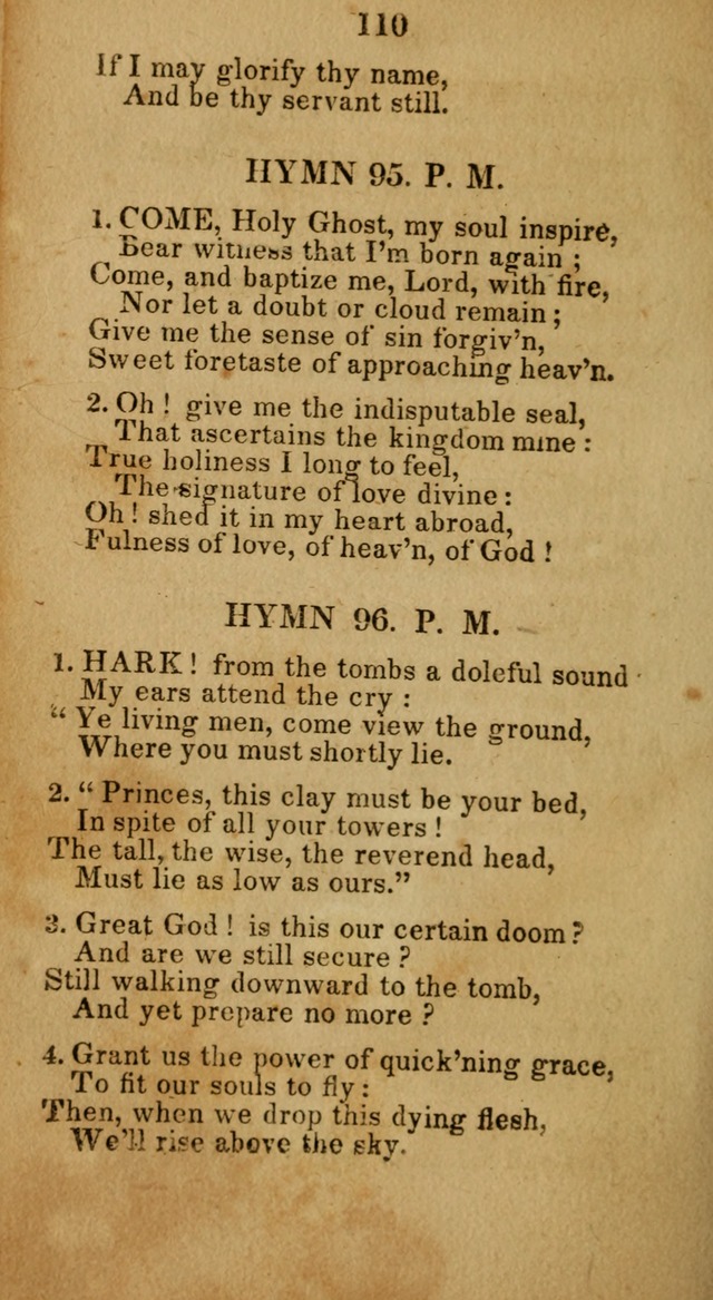Social and Camp-meeting Songs, for the Pious (9th ed. enl.) page 110