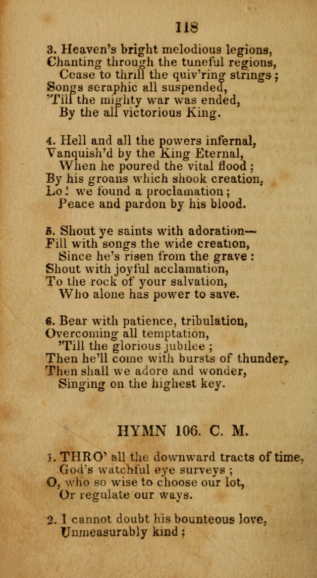Social and Camp-meeting Songs, for the Pious (9th ed. enl.) page 118