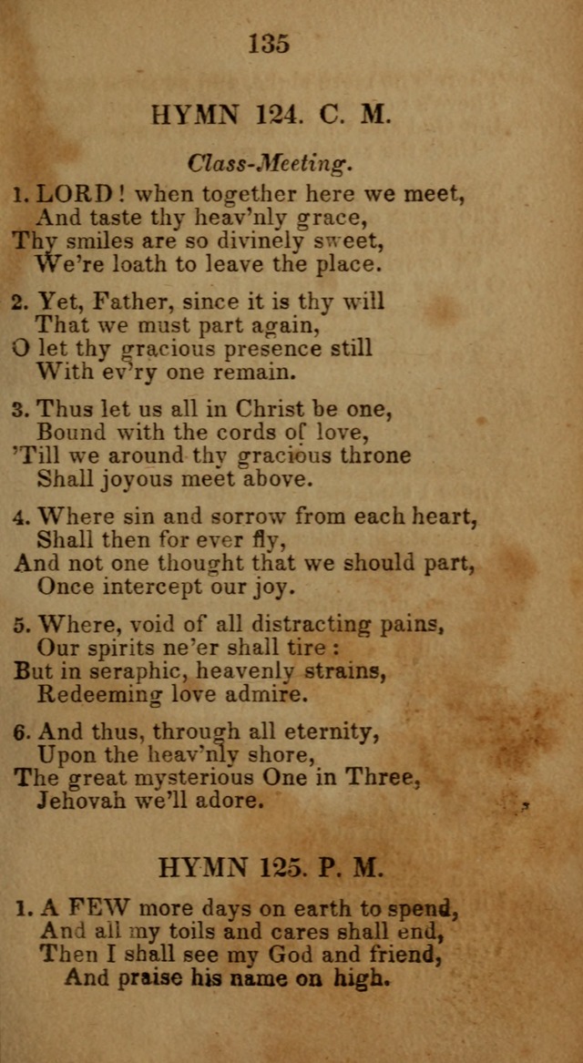 Social and Camp-meeting Songs, for the Pious (9th ed. enl.) page 135