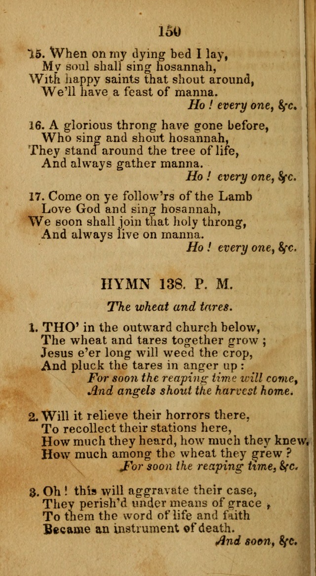 Social and Camp-meeting Songs, for the Pious (9th ed. enl.) page 150