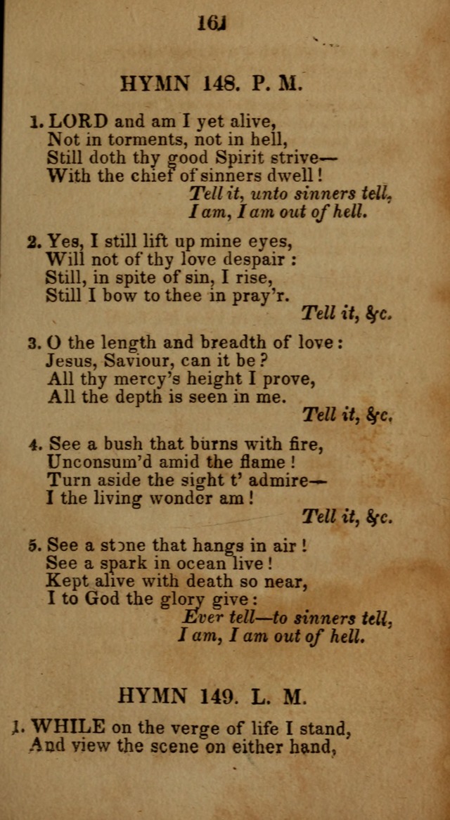 Social and Camp-meeting Songs, for the Pious (9th ed. enl.) page 161