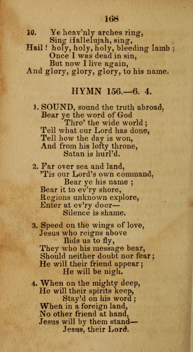 Social and Camp-meeting Songs, for the Pious (9th ed. enl.) page 168