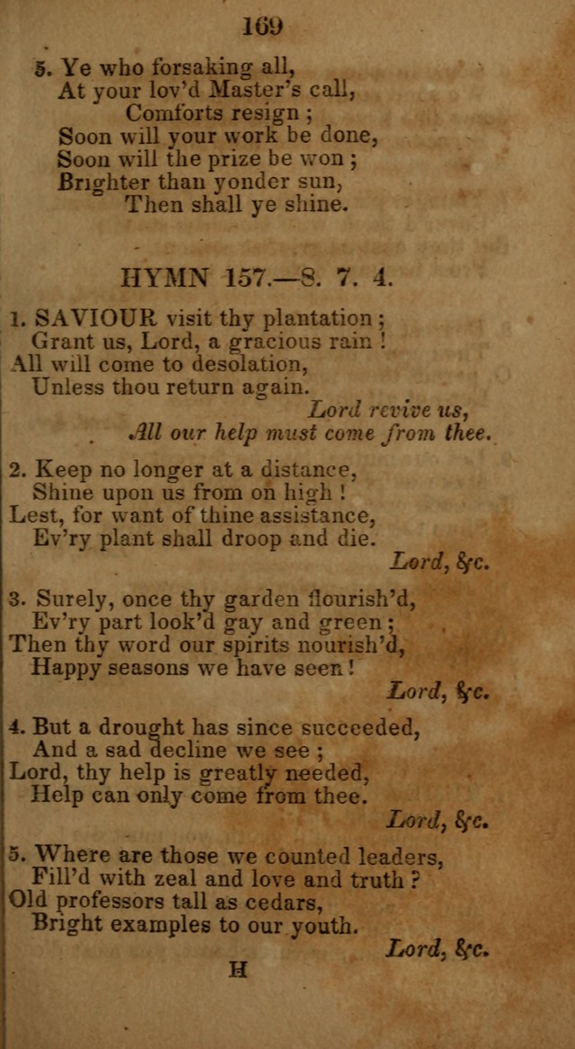 Social and Camp-meeting Songs, for the Pious (9th ed. enl.) page 169