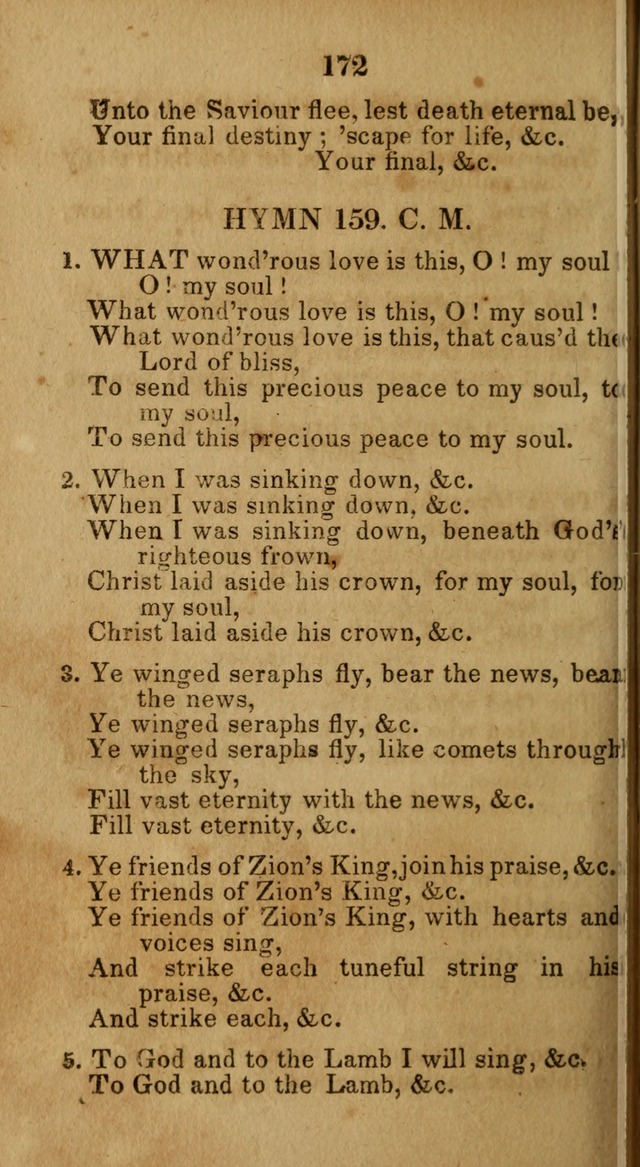 Social and Camp-meeting Songs, for the Pious (9th ed. enl.) page 172