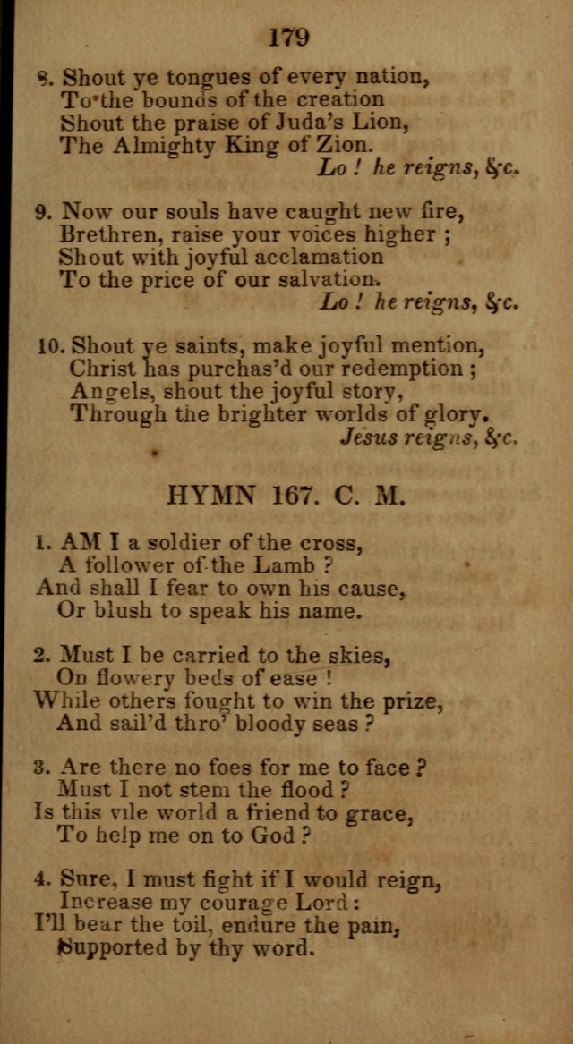 Social and Camp-meeting Songs, for the Pious (9th ed. enl.) page 179