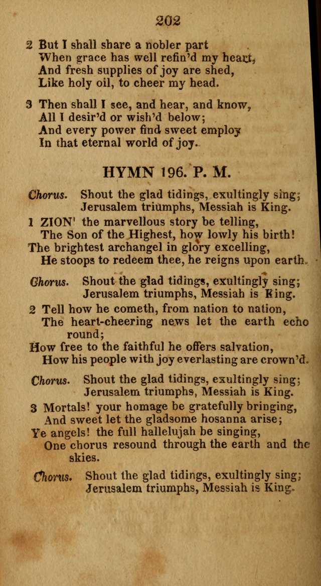 Social and Camp-meeting Songs, for the Pious (9th ed. enl.) page 202
