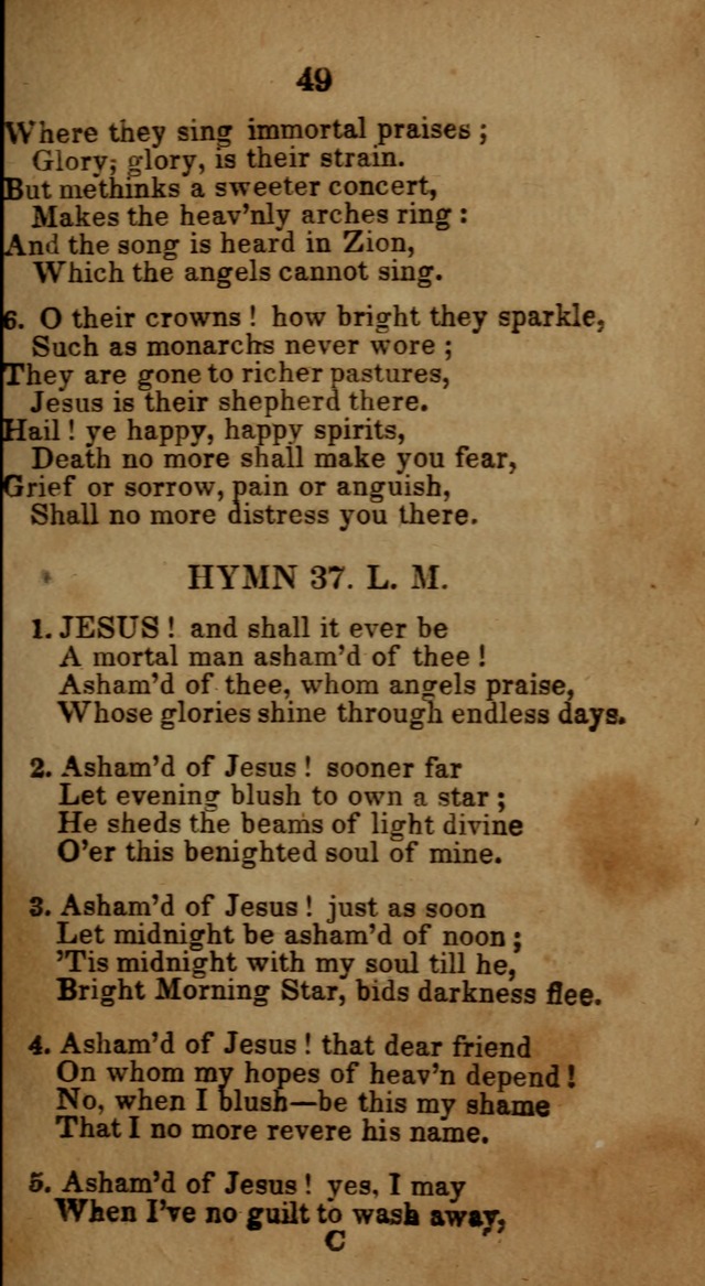 Social and Camp-meeting Songs, for the Pious (9th ed. enl.) page 49