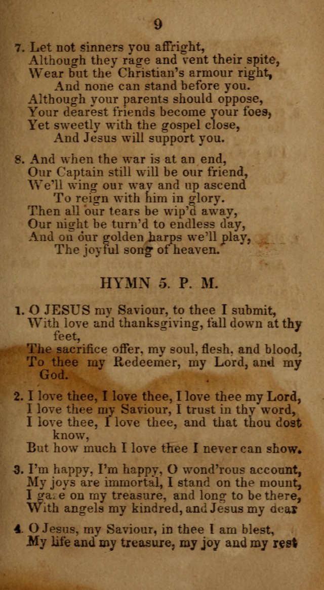 Social and Camp-meeting Songs, for the Pious (9th ed. enl.) page 9