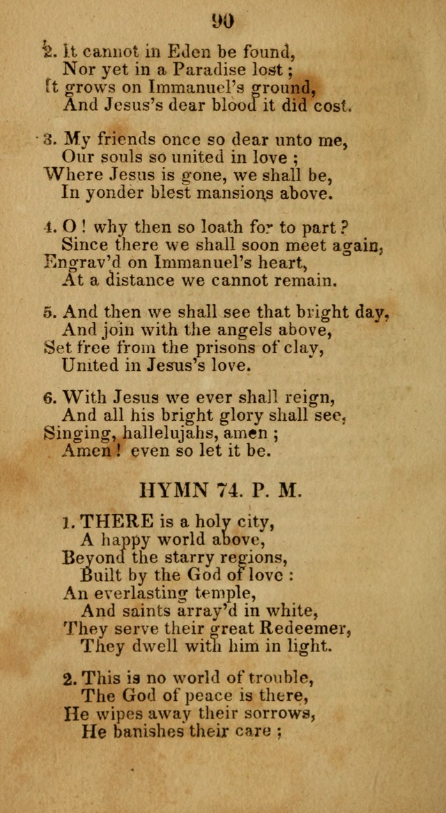 Social and Camp-meeting Songs, for the Pious (9th ed. enl.) page 90