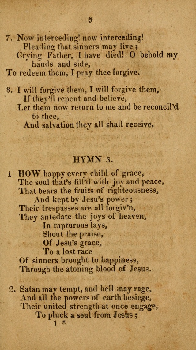 Social and Campmeeting Songs For the Pious (4th ed.) page 9