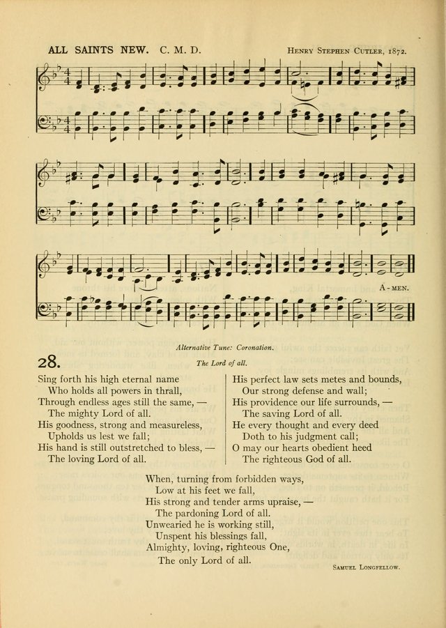 Services for Congregational Worship. The New Hymn and Tune Book page 112
