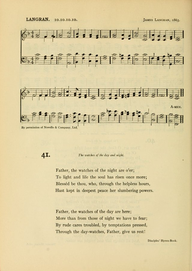 Services for Congregational Worship. The New Hymn and Tune Book page 120