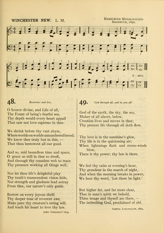 Services for Congregational Worship. The New Hymn and Tune Book page 125